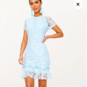 Pretty Little Thing Dusty Blue Dress